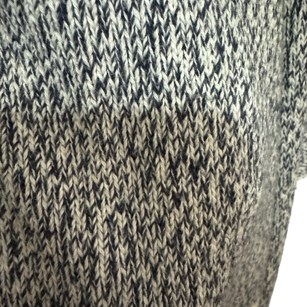 LOFT - Blue / White shawl collar Open Front Cardigan with Pockets - Size S - Picture 5 of 7